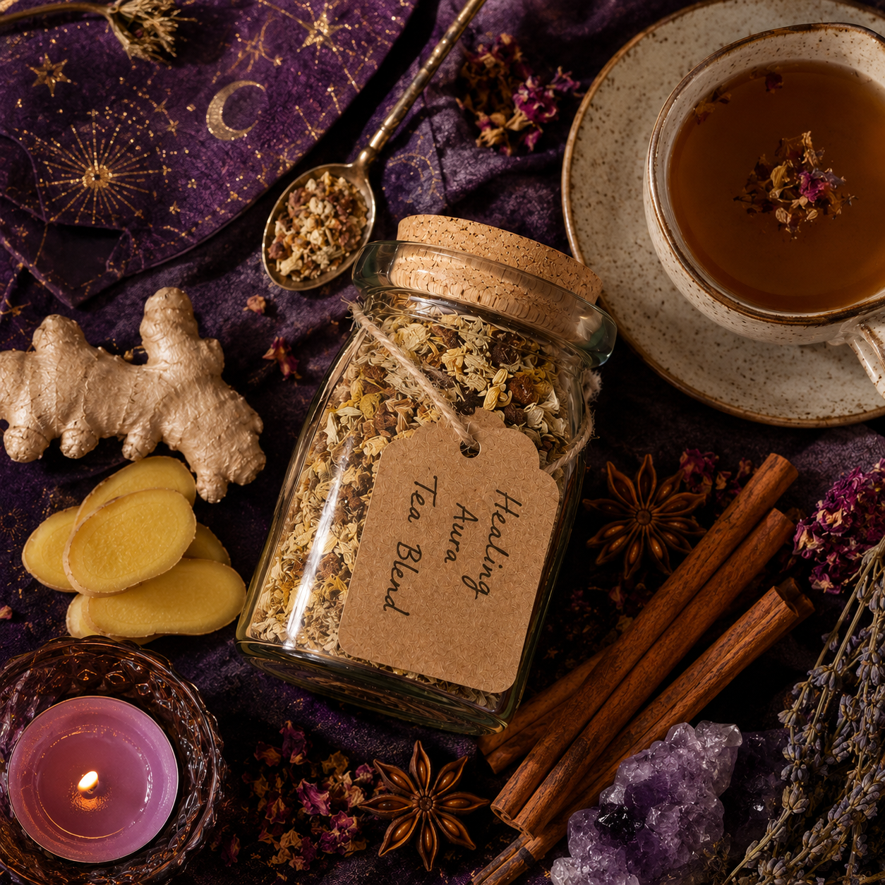 Healing Aura Tea Blend for Anti-Inflammatory & Digestion